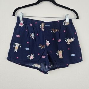 Joyspun Navy Dog Pj Shorts